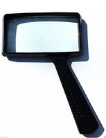 4x Rectangle Magnifying Glass 2 "x 4" size for reading TO97