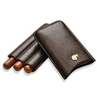 Lxc Cigar Set Travel Travel Convenient Moisturizing Leather Case Three Cigar Leather Gift Box Packaging