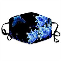 Butterfly BlueDust Mouth Adjustable Windproof Ear Loops Breathable Reusable Face for Kids Teens Men Women