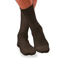 BSN Medical 110842 JOBST Sensifoot Diabetic Sock, Crew Style, Closed Toe, Medium, Brown