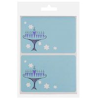 JAM PAPER Christmas Gift Label to/from Stickers - 4 x 3 - Hanukkah - 24 Labels/Pack