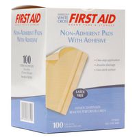 Gauze Dressing Non Adhering with Adhesive 3''x 4'' 100/bx