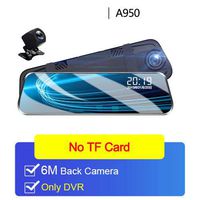 Android 8.1 Car DVR Camera 4G ADAS 10 Inch Stream Media Rear View Mirror 1080P WiFi GPS Dash Cam Registrar Video Recorder DVRs A950-No TF Card