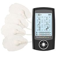 24 Modes Best tens EMS nmes Unit Machines Electric Electron Electronic Pulse Back Neck Legs Massagers Handheld for Back Neck Shoulder Knee Pain tmj Replacement Pads Black HealthmateForever Pro6ABS