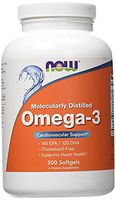 NOW Foods Omega-3, 3Pack (500 Softgels Each )