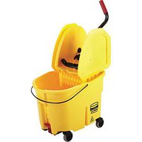 Rubbermaid 757788YL Mop Bucket Wringer, WaveBreak, 20.5-Inch x16.6-Inch x25.5-Inch, Yellow