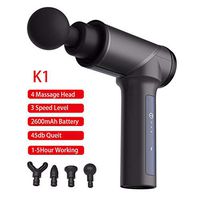 CAISYE Massage Gun, Cordless Handheld Deep Tissue&Muscle Massager Protable Massage Equipment Professional Grade Massager with Interchangeable Heads,B