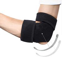 Tennis Elbow Brace for Golfers and Tendonitis, Compression Adjustable Elbow Support with Dual-Spring Stabilizer Arm Wrap Elbow Strap for Sprain, Joint Pain Relief, Tendonitis, Fits Men and Women