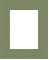 22x28 Moss Green Picture Mats with White Core Bevel Cut for 18x24 Pictures