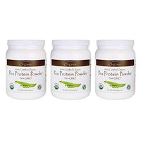 Swanson 100% Certified Organic Pea Protein Powder Non-GMO 1.1 lb (503 g) Pwdr (3 Pack)