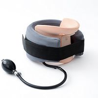 Amorwell Cervical Neck Traction Device FDA Registered with EVA Foam and Inflatable Brace for Neck Shoulder Back Pain
