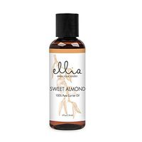 Ellia Sweet Almond Carrier Essential Oil | 118ml, 100% Pure, Therapeutic Grade, Carrier Oil (4 Ounce)