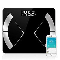 25 Body Index Smart Body Fat Mi Scale Household Premium Digital Weighing Scale Support Bluetooth APP,Black