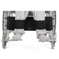 Wheelchair Leg Seatbelt Strap Harness Restraints for Elderly Safety Belt Medical Chair Harness Wheelchair Adult Patient Restraint Foot Support for Handicap Disabled (Black)