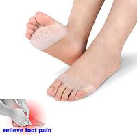 Metatarsal Pads Ball of Foot Cushions, Toe Separators, Toe Separators Stretchers, Gel Rubber Silicone Sesamoiditis Pads, Breathable Foot Pain Relief Cushions Hammer Straighten Correct Bunion Pain Foot