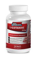 L glutamine 500mg capsules 100 - L Glutamine 500mg - Assists in burning fat (1 Bottle - 100 Tablets)