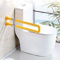 Echotang Bathroom Toilet Handrail Stainless Steel Barrier-Free Handle Bathroom Safety Non-Slip Handle for Elderly Pregnant Use