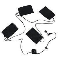 9W 5-12V USB Heating 4 Pads 3 Gears Thermal Vest Heated Plate Jacket Motorcycle Warm Winter