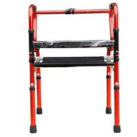 HFENGHUANG Walker with Front Wheels, Foldable Walking Frame for The Elderly, Lower Limb Rehabilitation Training
