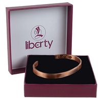 Slim 6 Magnet Copper Liberty Health Bracelet