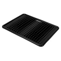 Roundish Tips Black Foot Massage Mat for Plantar Fasciitis, Arch Pain, Pain Syndrome, Deep Tissue, Stress. Shiatsu & Acupressure Foot Massager for Acupuncture, Reflexology, Neuropathy