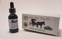 Horehound Amish Made Organic Hemp Oil Extract with 2500 mg of Hemp Extract Reduces Pain, Anxiety and Stress. Helps with Sleep, Mood, Skin and Hair via Hemp Extract Oil Drops (Made with Horehound)