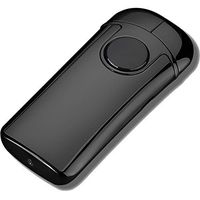 Doubtless Bay Electric Lighter, USB Rechargeable Plasma Lighter, Dual Arc, Windproof Lighter, Flameless Lighter, Lighter for Cigarettes (Black)