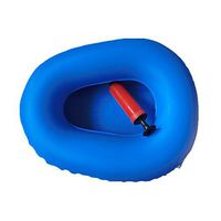KIKIGOAL Washable Portable Air Inflation Blue Bed Pan Bedridden Elderly Inflatable Stool Bedsore Toilet