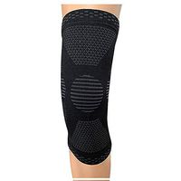 FIRECLUB 1pcs Breathable Warmth Knee pad Outdoor Fitness Sports Safety Knee Pads Training Elastic Riding Knitting Knee pad (Black, S)