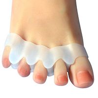 Toe Separators 8 Pieces - Bunion Corrector Five Toes Overlapping -Toe Stretcher Toe Spacers Pain Relief -Toe Stretcher for Hammer Toe, Foot Pain and Yoga Men and Women