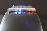 Realistic Metal LED Police Light Bar for 1/8th & 1/10th Scale Cars and Trucks 7 Flashing Modes - Compatible with Traxxas, HPI, Redcat Racing, Team Associated, Tamiya