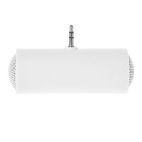ForHe 3.5mm Mini Portable Stereo Portable Speaker for Mp3 Mp4 Mobile Phones Tablet PC without Batteries (White)