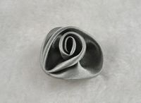 50pcs Satin Roses Sewing/Wedding/Appliques/DIY Lots U Pick (Silver)