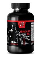 Libido and Testosterone - TONGKAT ALI Premium Complex 760MG - Tongkat Herbs Strength ali - 1 Bottle (60 Tablets)