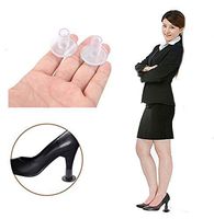 Flyusa 10 Pairs High Heel Protectors for Shoes - Perfect for Weddings and Outdoor Events,Walk Safely on The Grass and Mud,Clear,Size S