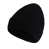 QIUUE Women Winter Warmer Stretch Knitted Cap Beanie Hats Hairball Beanies for Boys Girls Knitting Wool Thick Baggy Snow Hat