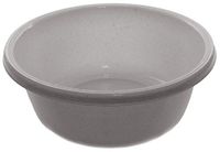 YBM HOME Round Plastic Wash Basin (1147 9.75", White with Dots)