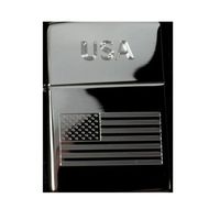 Lighter - USA American Flag High Polish Chrome - Star Int. Inc Brand
