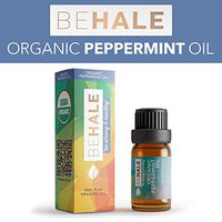 Behale Organic Essential Oil - 100% USDA Certified Organic Pure Undiluted Peppermint Oil - 10 ml. (1/3 oz.)