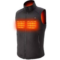 Sunbond Heating Electric Vest Heated Jacket Cold-Proof Heating Clothes Washable Four Sizes Adjustment (M) Black (L) (S)