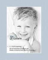 12x16 Fountain Blue / Baby Blue Custom Mat for Picture Frame with 8x12 opening size (Mat Only, Frame NOT Included)