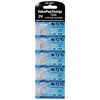 Valuepaq Energy 1220 Lithium Coin Cell Batteries, 5 Pk