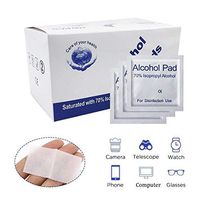 Disposable Wet Wipes, 100 Disinfected Wipes Travel Pack 70 Alcohol Wipes Individually Wrapped Cleaning Wipes Alcohol Pads for Hands, Electronics, Glasses Lens, Screen Wipes