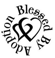 Chase Grace Studio Blessed By Adoption Adopt Vinyl Decal Sticker|BLACK|Cars Trucks Vans SUV Laptops Walls Glass Metal|5.25" X 5.25"|CGS892