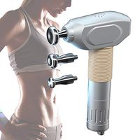 Handheld Electric Vibration Fascia Massage Gun, Mute 8,000 RPM Deep Muscle Massage Gun Electric Vibration Percussion Muscle Massager with 4 Replaceable Massager Heads