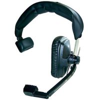 Beyerdynamic DT-108-200-50-BLACK Single-Ear Headset with Dynamic Hypercardioid Microphone, 50 Ohms, Black
