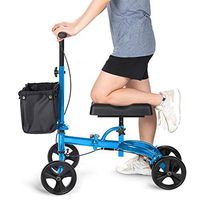 OasisSpace Steerable Knee Walker, Economy Knee Scooter for Foot Injuries Ankles Surgery (Blue)