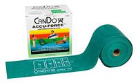 CanDo 10-5923 AccuForce Exercise Band, 50 yd Roll, Green-Medium