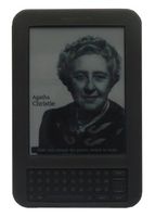 iShoppingdeals - for Amazon Kindle 3G + WiFi 3rd Gen Screen Protector Film + Black Rubber Skin Cover Case