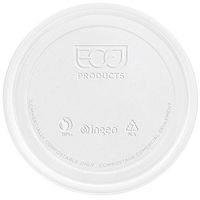 Eco-Products Clear Grab & Go Renewable & Compostable Round Deli Food Container Lids, Fit 8-Ounce to 32-Ounce Containers, Case of 500 (EP-RDPLID)
